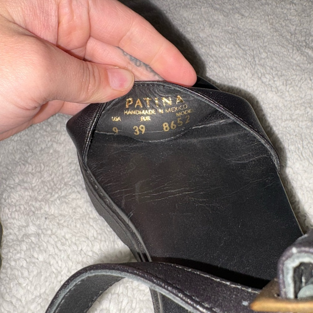 Patina Black Sandals - Picture 5 of 6